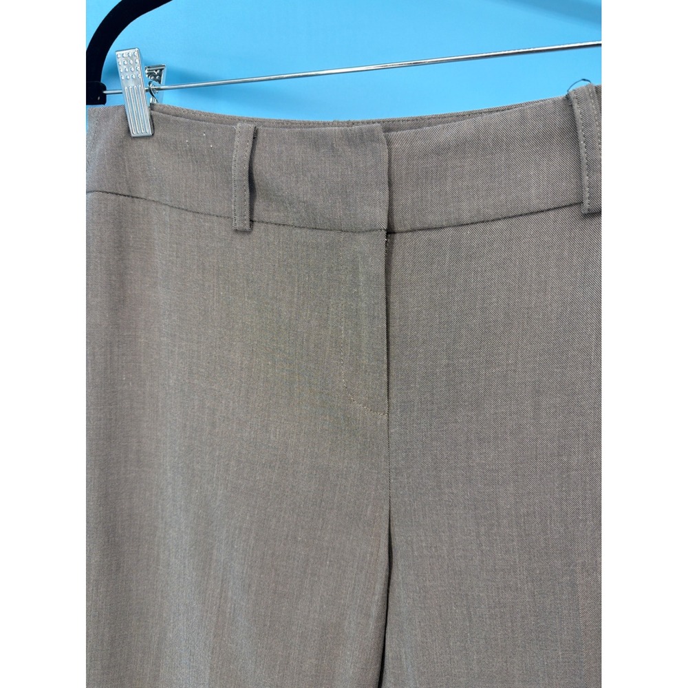 Anne Klein Womens Taupe Brown Stretch Dress Pants Size 8 Straight Leg - Picture 2 of 5